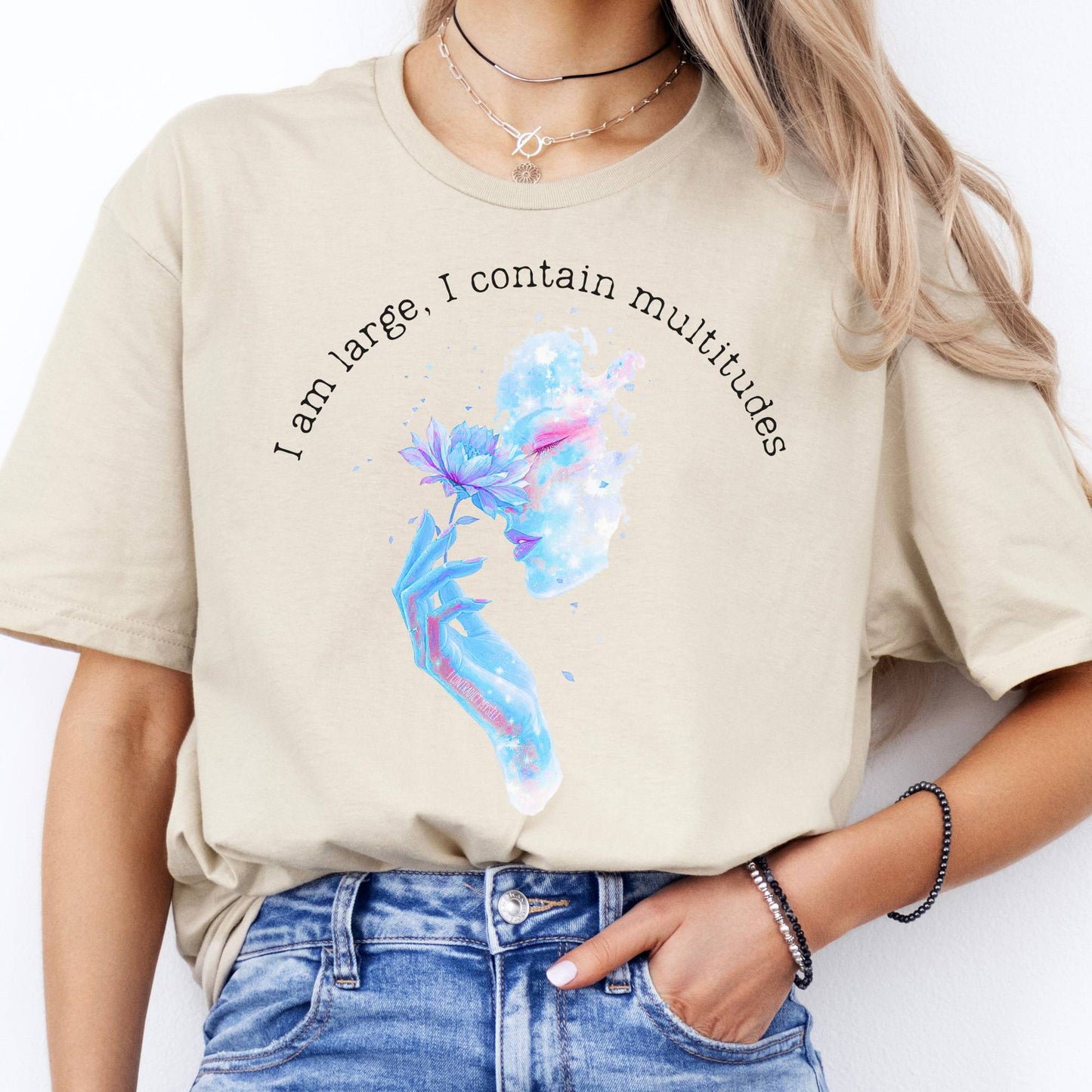 T-Shirts I Contain Multitudes Walt Whitman T-Shirt The Mystic Eden