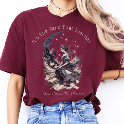 T-Shirt It's the Dark That Teaches the Stars to Shine Poe Inspired  T-Shirt The Mystic Eden