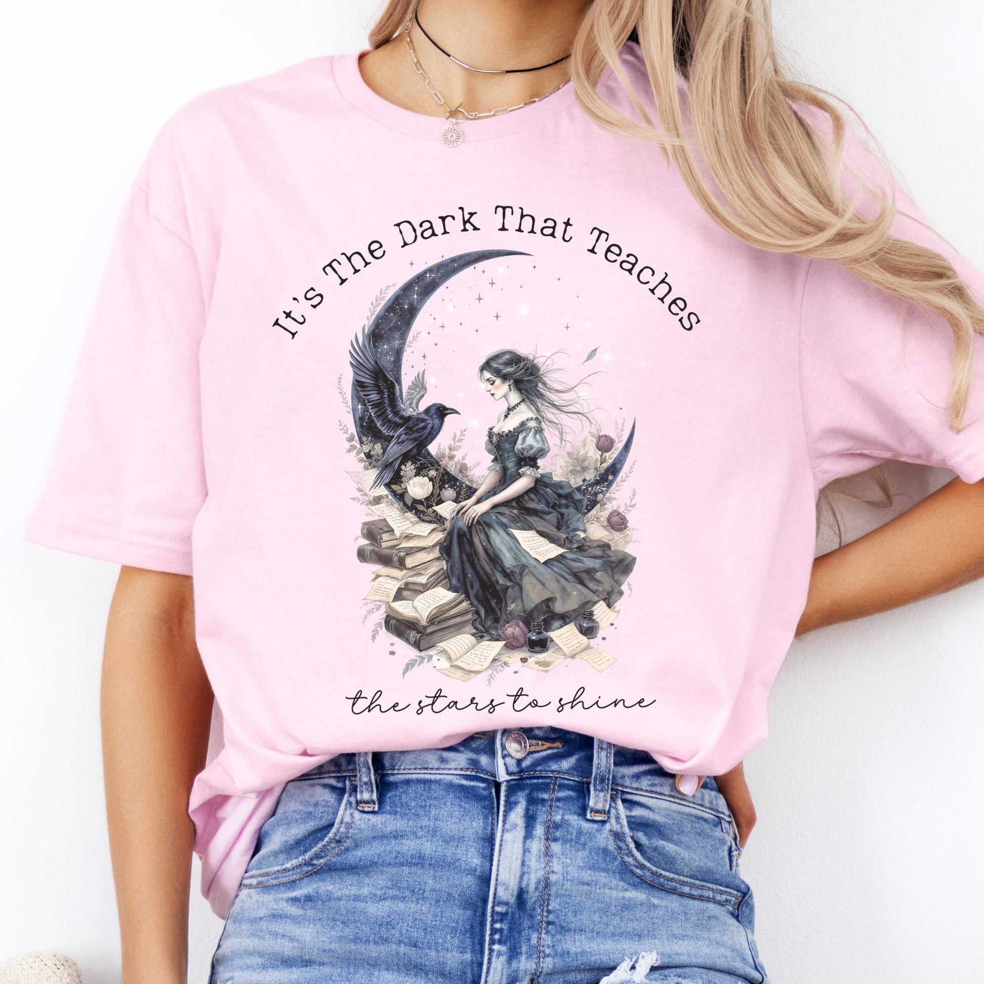T-Shirt It's the Dark That Teaches the Stars to Shine Poe Inspired  T-Shirt The Mystic Eden