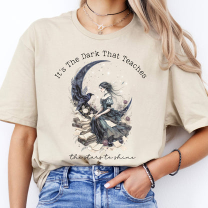 T-Shirt It's the Dark That Teaches the Stars to Shine Poe Inspired  T-Shirt The Mystic Eden