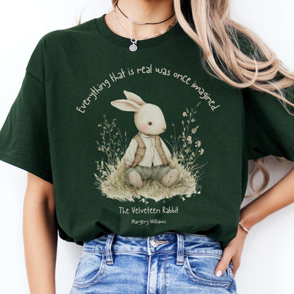 T-Shirt Everything Real Was Once Imagined The Velveteen Rabbit  T-Shirt The Mystic Eden