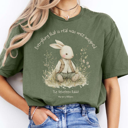 T-Shirt Everything Real Was Once Imagined The Velveteen Rabbit  T-Shirt The Mystic Eden