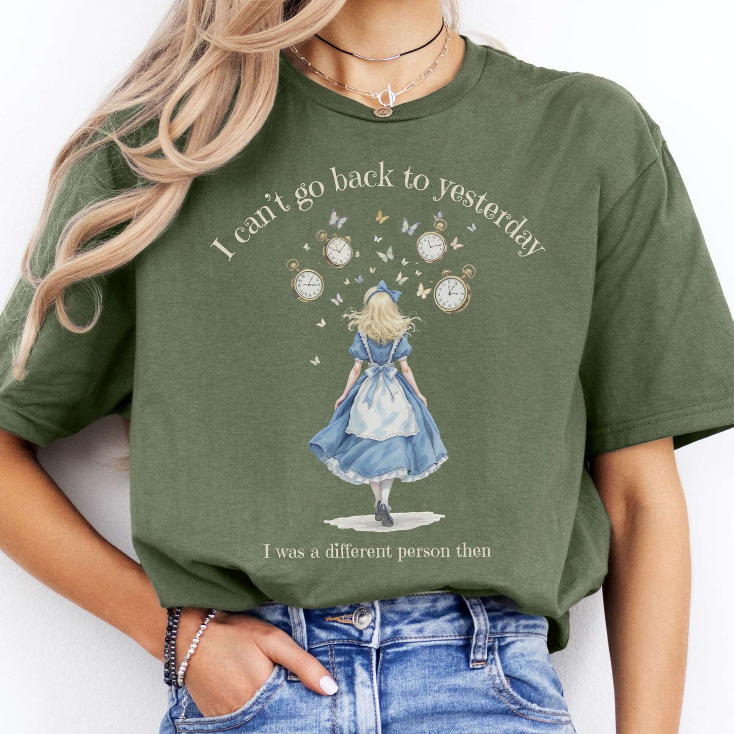 T-Shirt I Can't Go Back To Yesterday T-Shirt The Mystic Eden