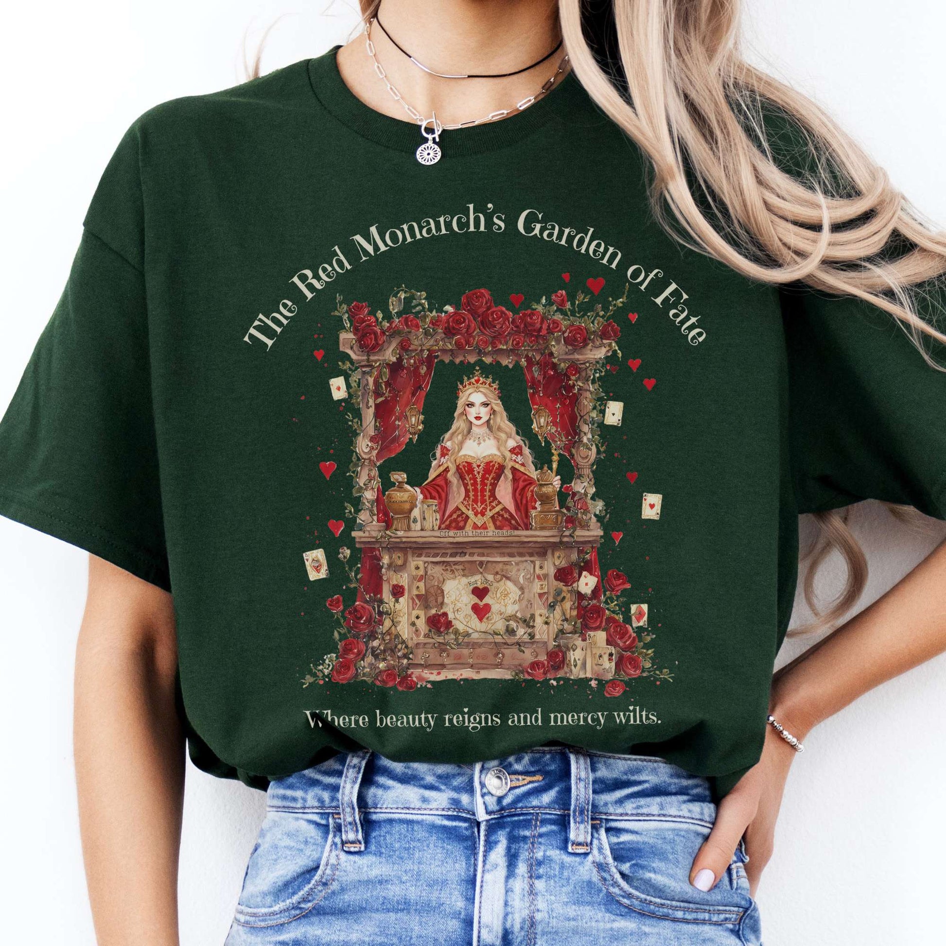 T-Shirt The Red Monarch's Garden of Fate Alice T-Shirt The Mystic Eden