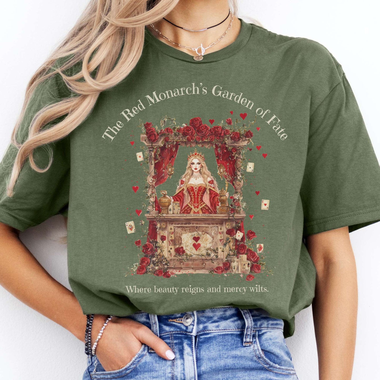 T-Shirt The Red Monarch's Garden of Fate Alice T-Shirt The Mystic Eden