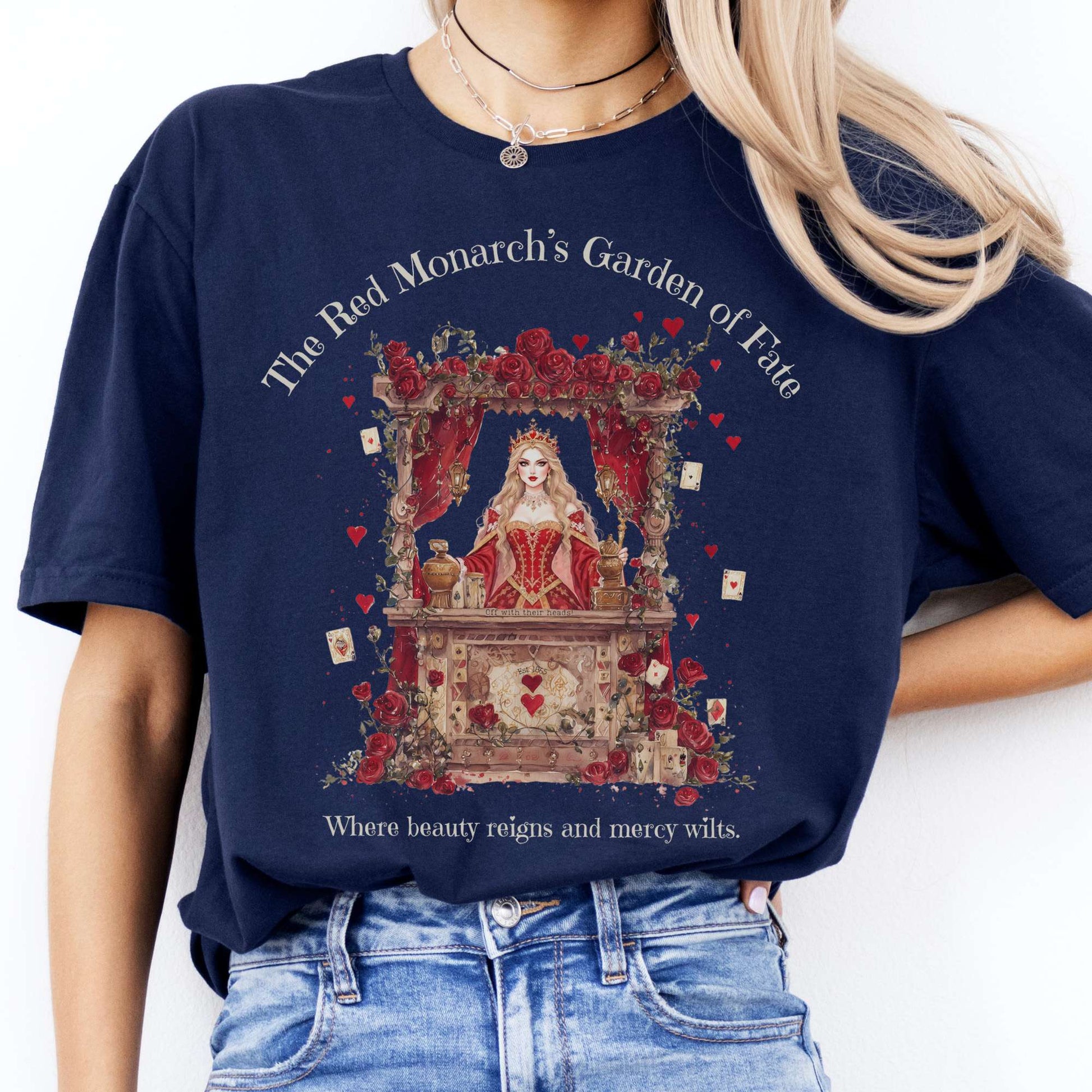 T-Shirt The Red Monarch's Garden of Fate Alice T-Shirt The Mystic Eden