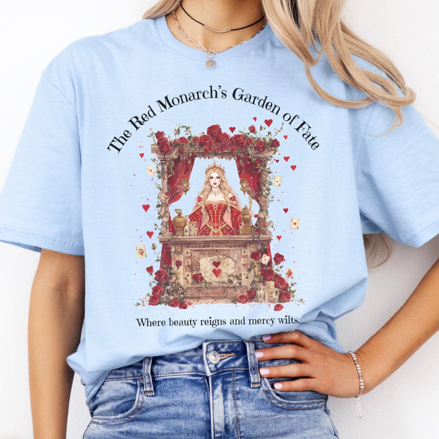 T-Shirt The Red Monarch's Garden of Fate Alice T-Shirt The Mystic Eden