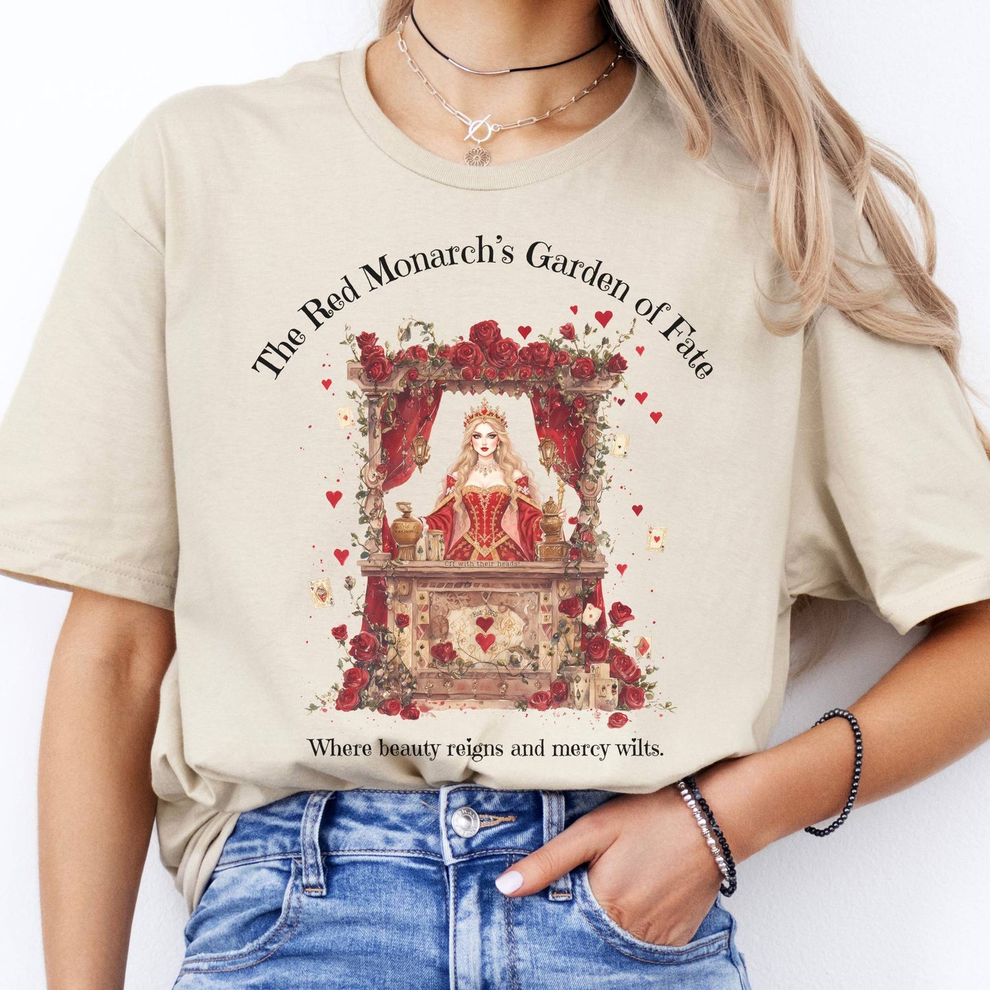 T-Shirt The Red Monarch's Garden of Fate Alice T-Shirt The Mystic Eden