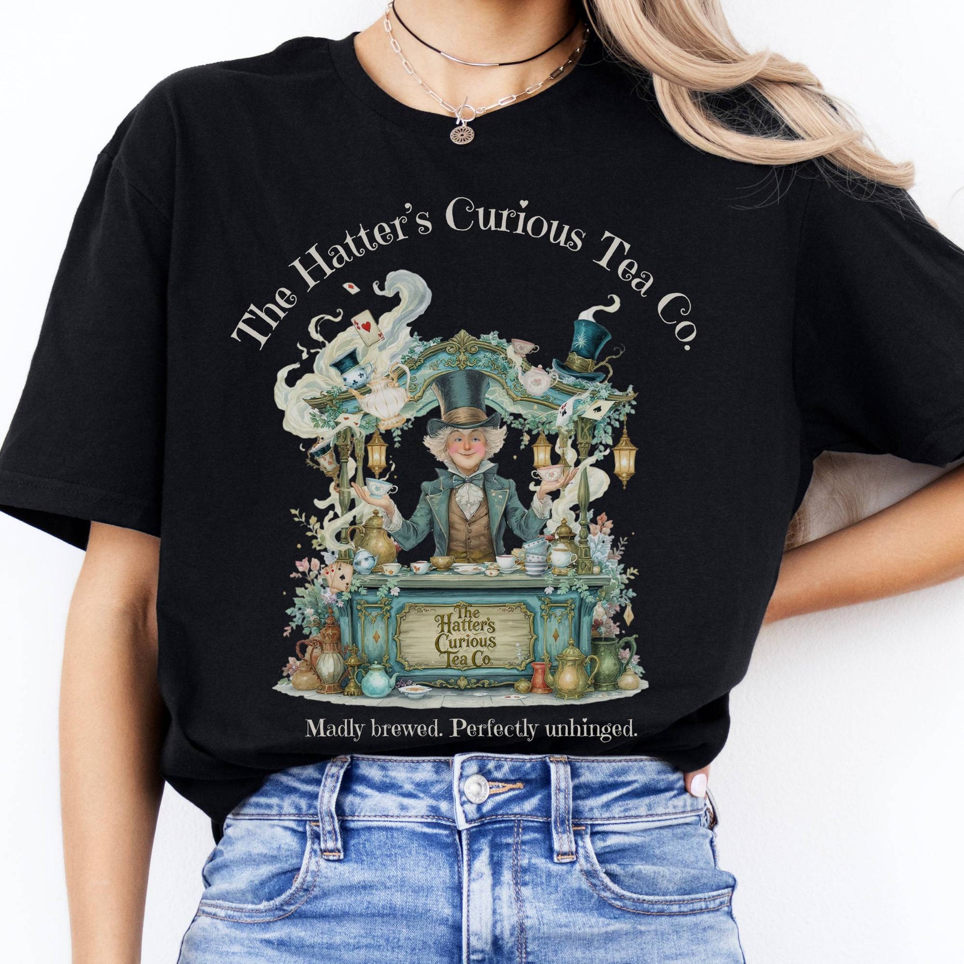 T-Shirts The Hatter's Curious Tea Co. T-Shirt The Mystic Eden