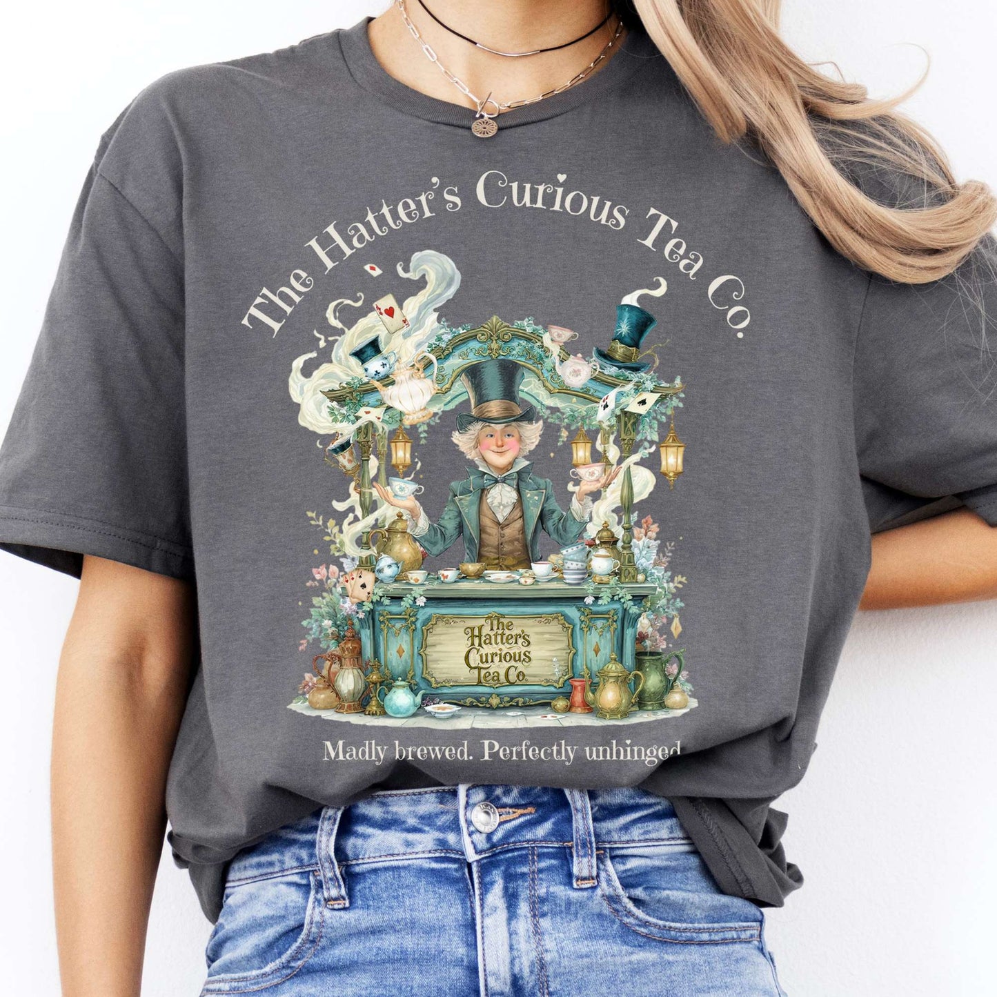 T-Shirts The Hatter's Curious Tea Co. T-Shirt The Mystic Eden