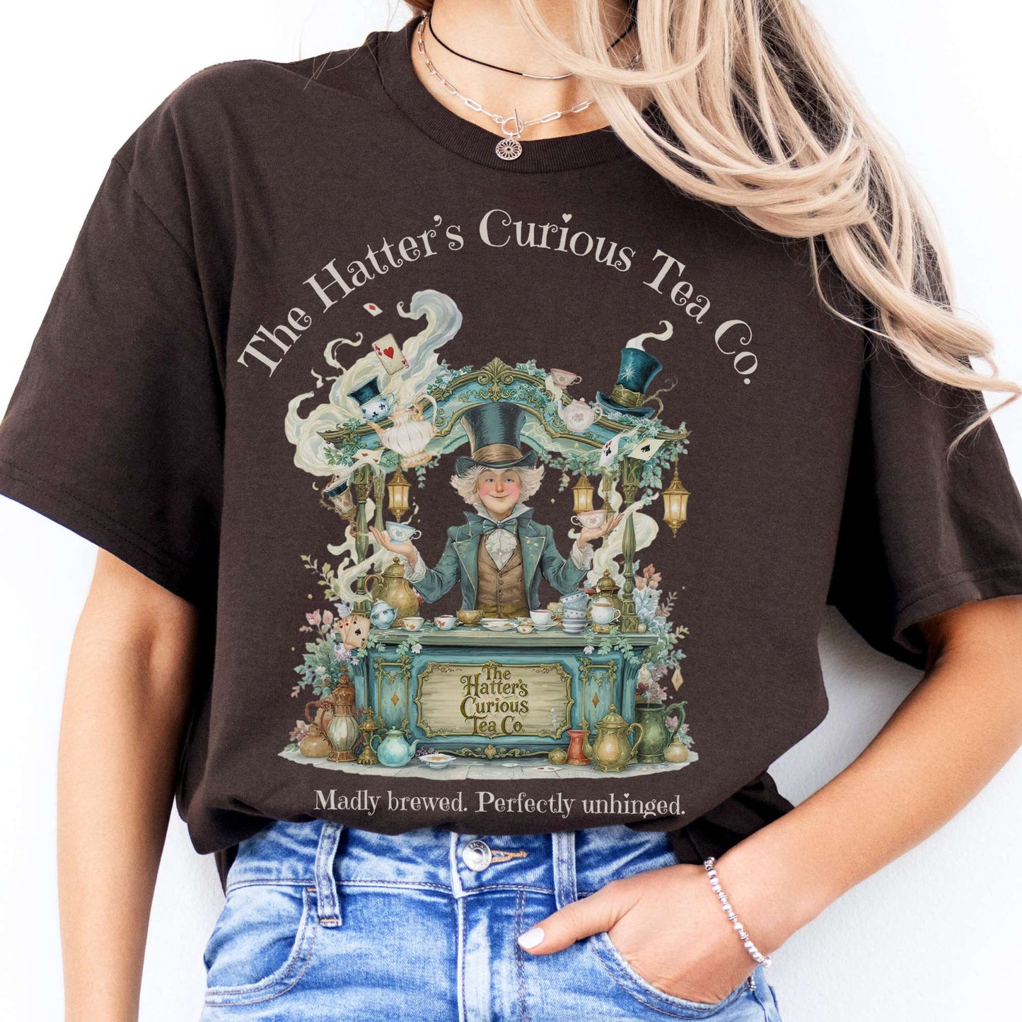 T-Shirts The Hatter's Curious Tea Co. T-Shirt The Mystic Eden