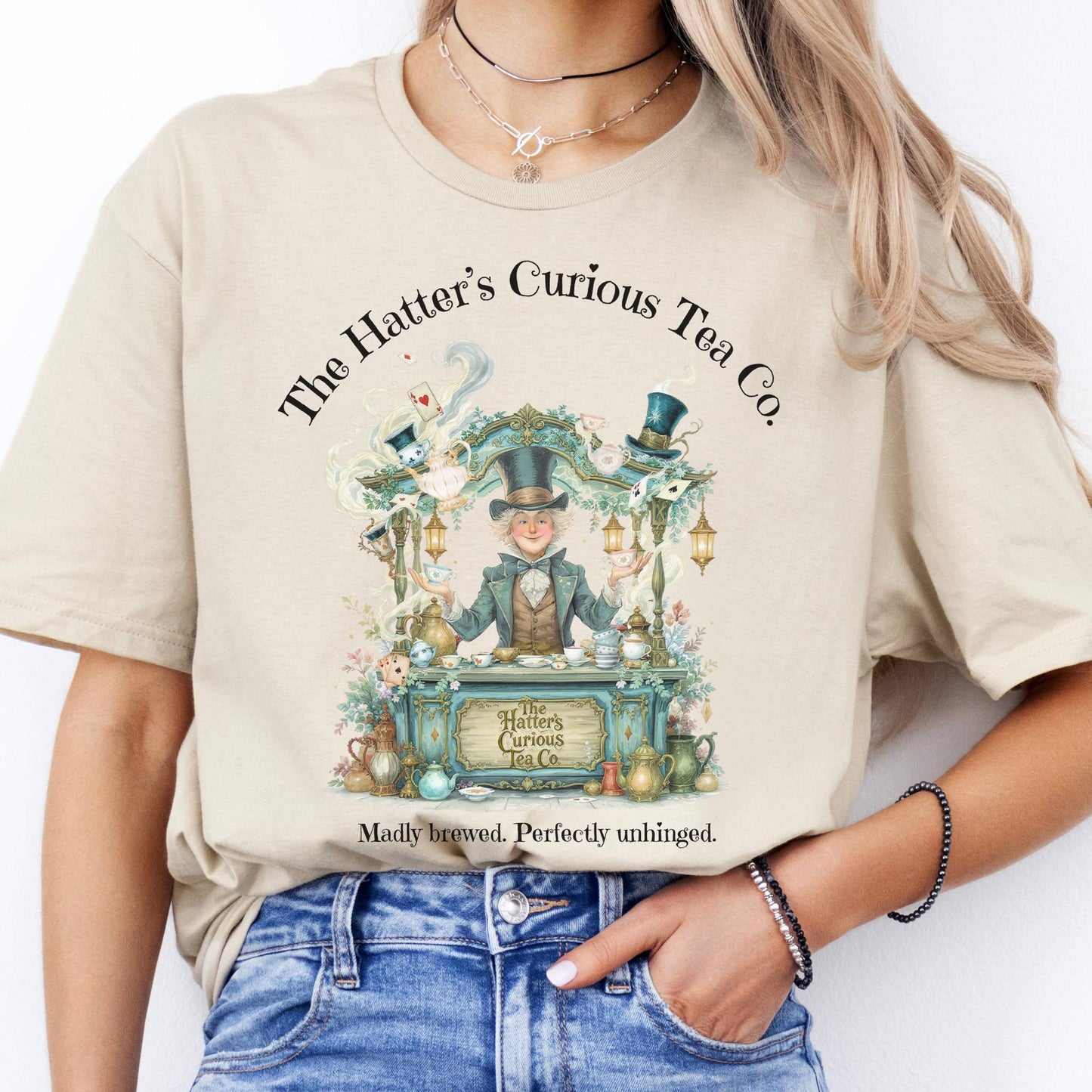 T-Shirts The Hatter's Curious Tea Co. T-Shirt The Mystic Eden