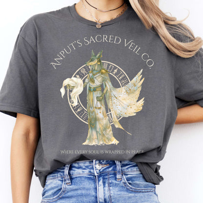 T-Shirts Anput's Sacred Veil Co Egyptian Mythology T-Shirt The Mystic Eden