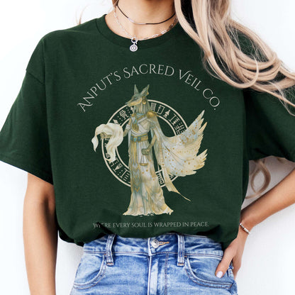 T-Shirts Anput's Sacred Veil Co Egyptian Mythology T-Shirt The Mystic Eden