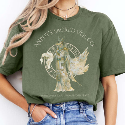 T-Shirts Anput's Sacred Veil Co Egyptian Mythology T-Shirt The Mystic Eden