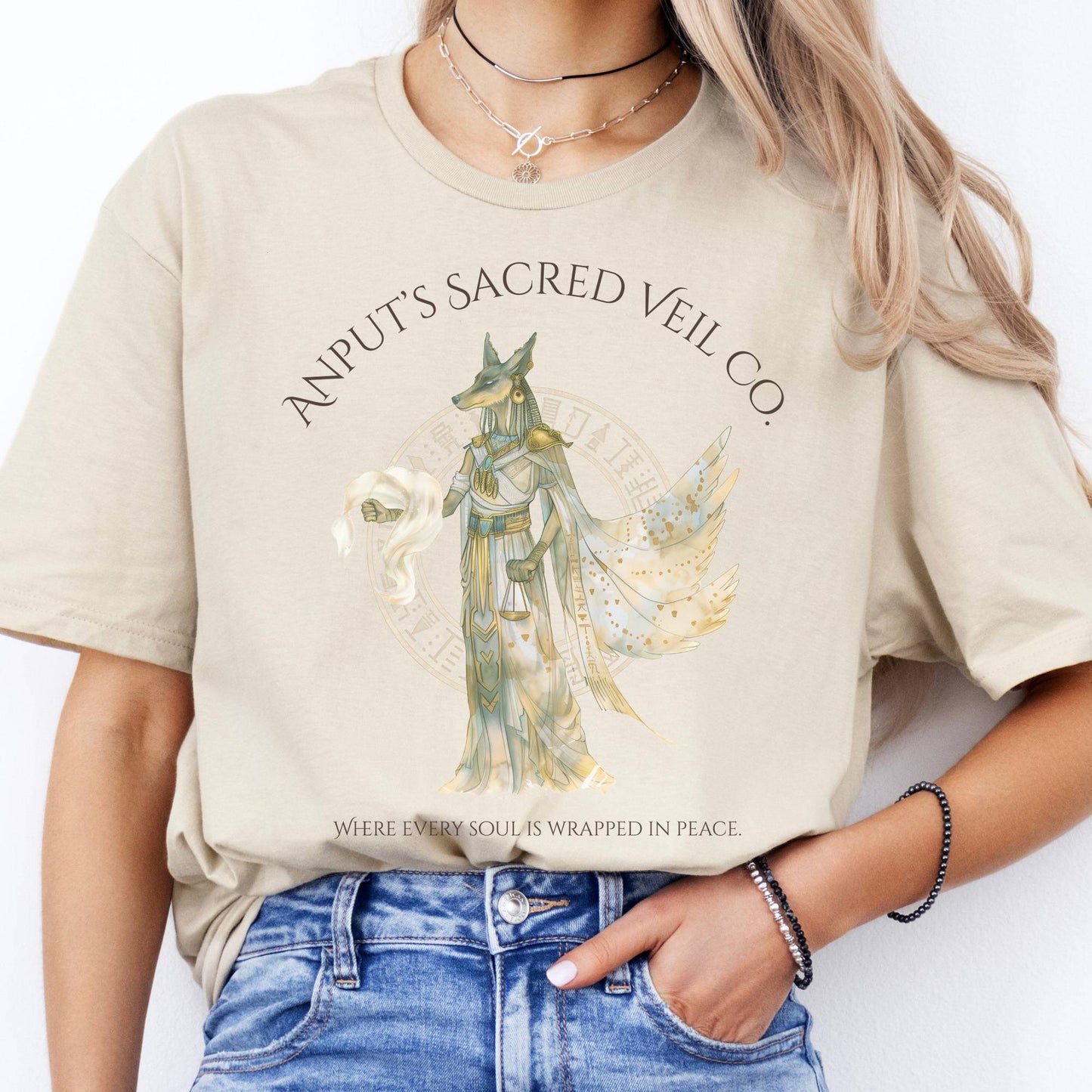 T-Shirts Anput's Sacred Veil Co Egyptian Mythology T-Shirt The Mystic Eden