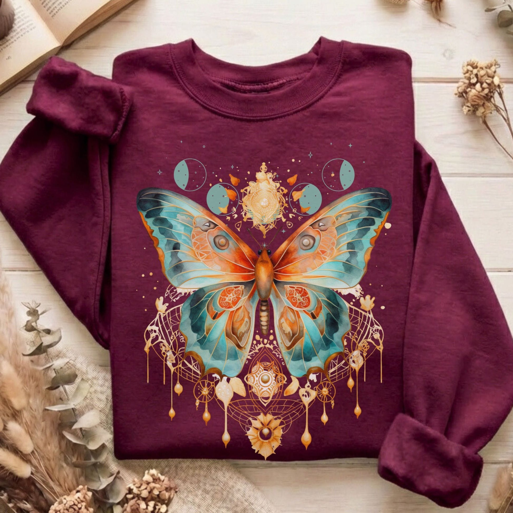 Sweatshirt Maroon / S Design 46 Sweatshirt The Mystic Eden