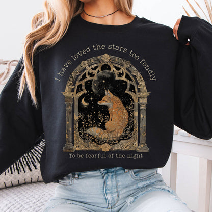 Sweatshirt I Have Loved the Stars Too Fondly Sarah Williams Poetry Sweatshirt The Mystic Eden