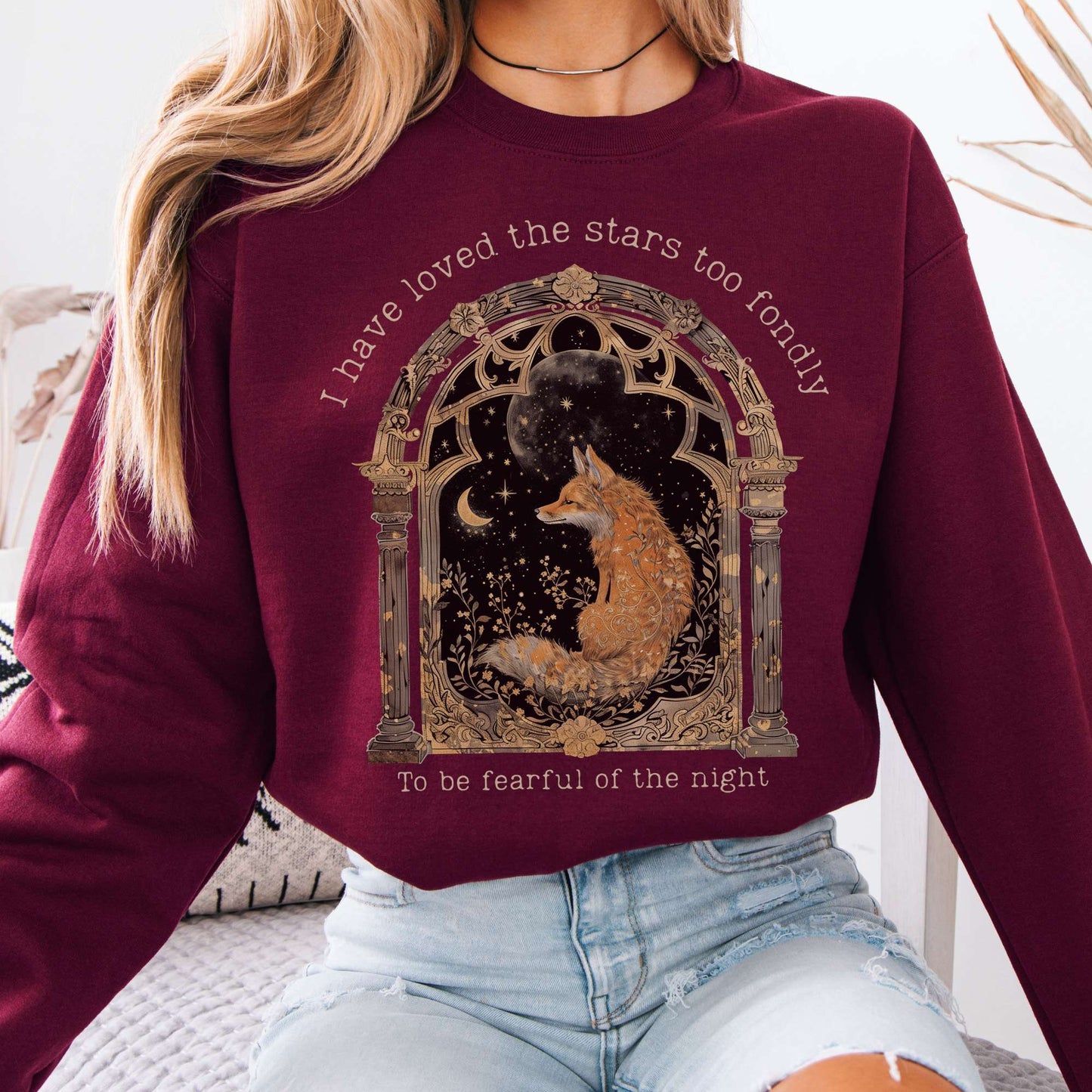Sweatshirt I Have Loved the Stars Too Fondly Sarah Williams Poetry Sweatshirt The Mystic Eden