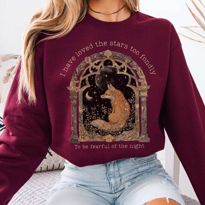 Sweatshirt I Have Loved the Stars Too Fondly Sarah Williams Poetry Sweatshirt The Mystic Eden