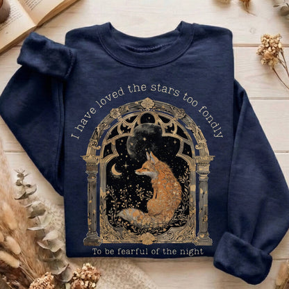 Sweatshirt Navy / S I Have Loved the Stars Too Fondly Sarah Williams Poetry Sweatshirt The Mystic Eden