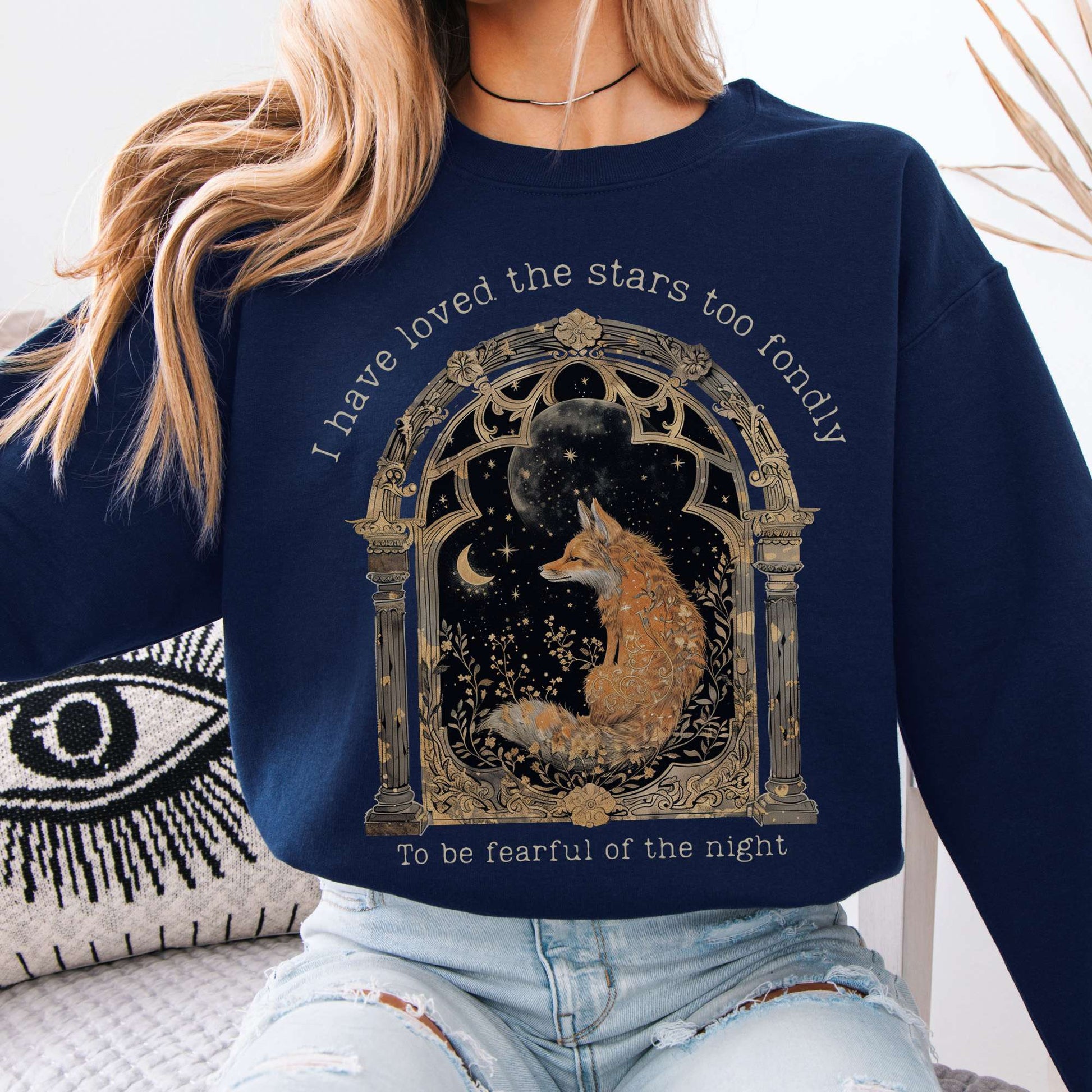 Sweatshirt I Have Loved the Stars Too Fondly Sarah Williams Poetry Sweatshirt The Mystic Eden
