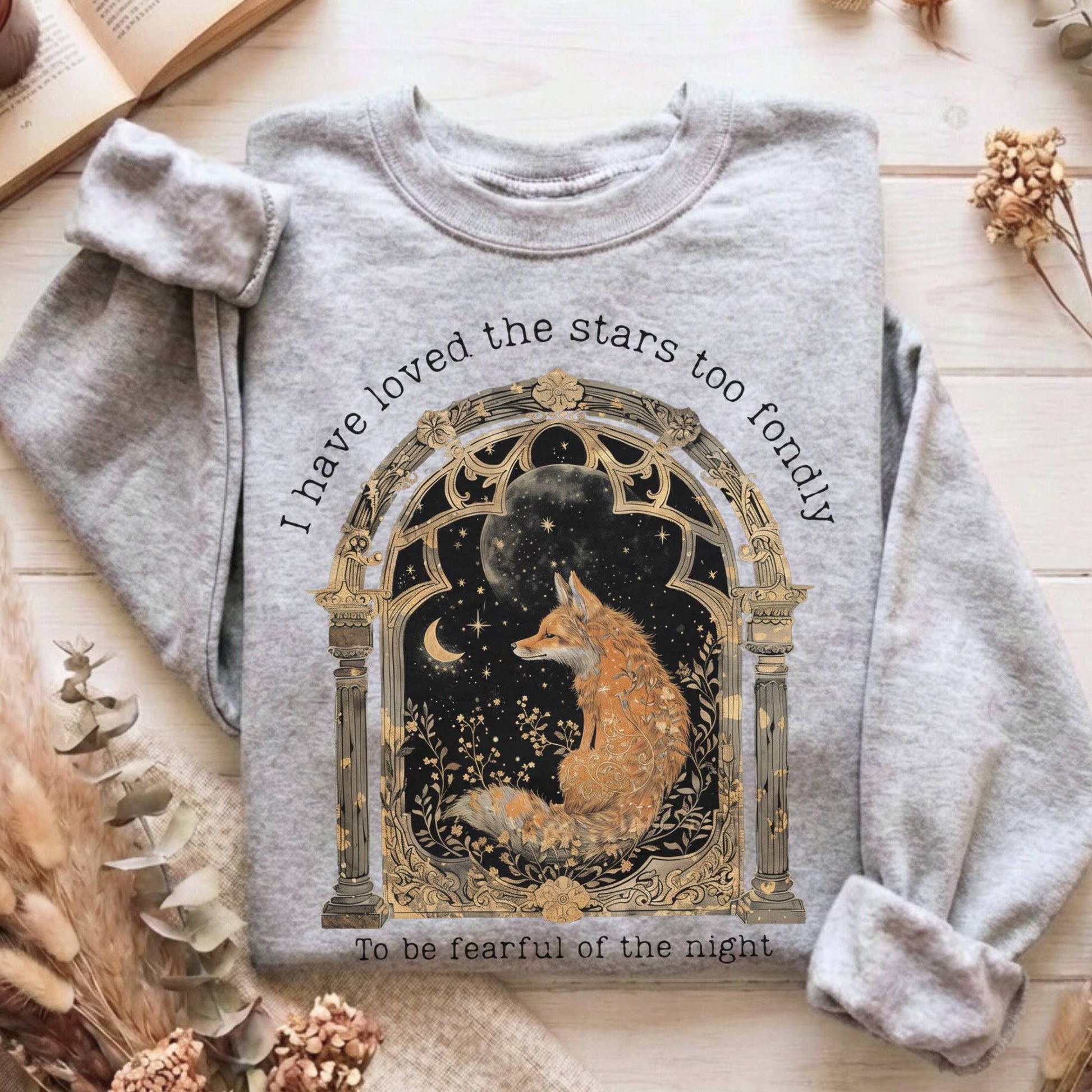 Sweatshirt Sport Grey / S I Have Loved the Stars Too Fondly Sarah Williams Poetry Sweatshirt The Mystic Eden