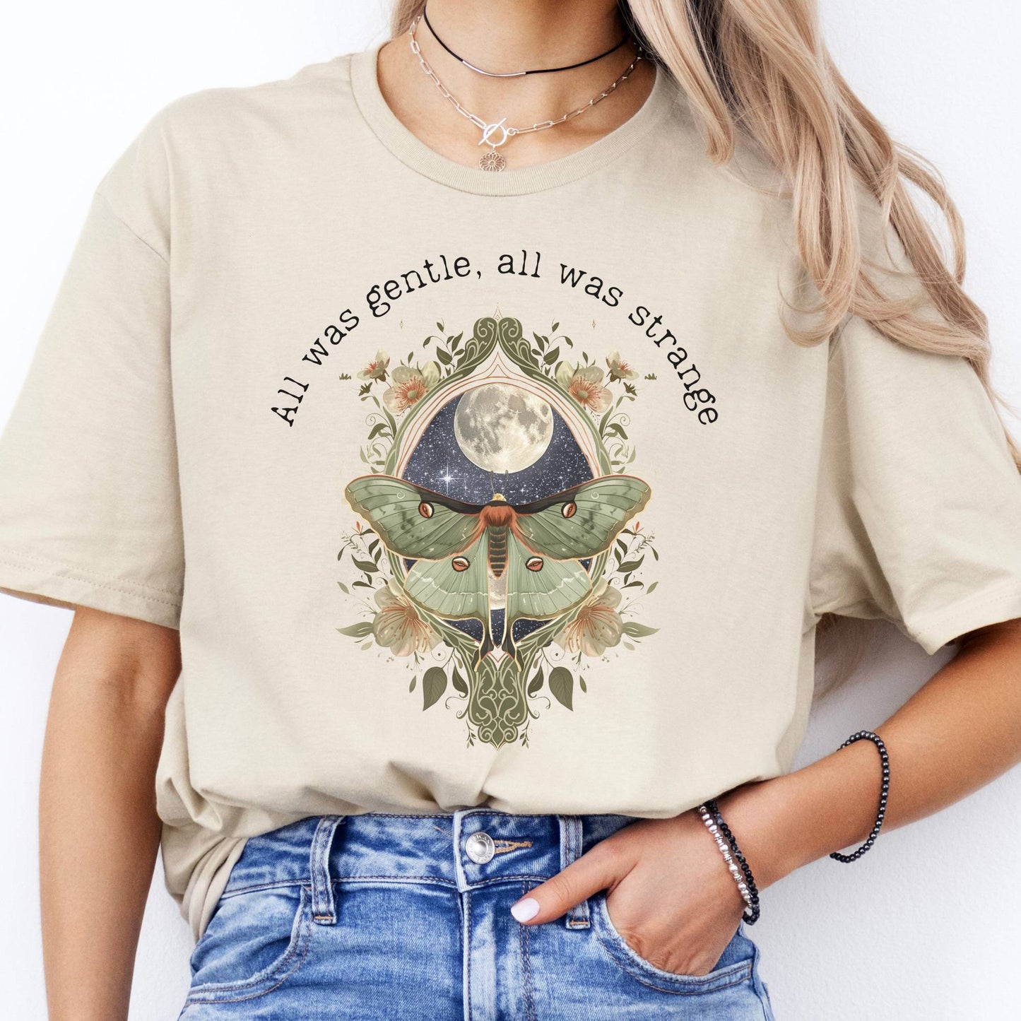 T-Shirts All Was Gentle All Was Strange Poe Inspired T-Shirt The Mystic Eden
