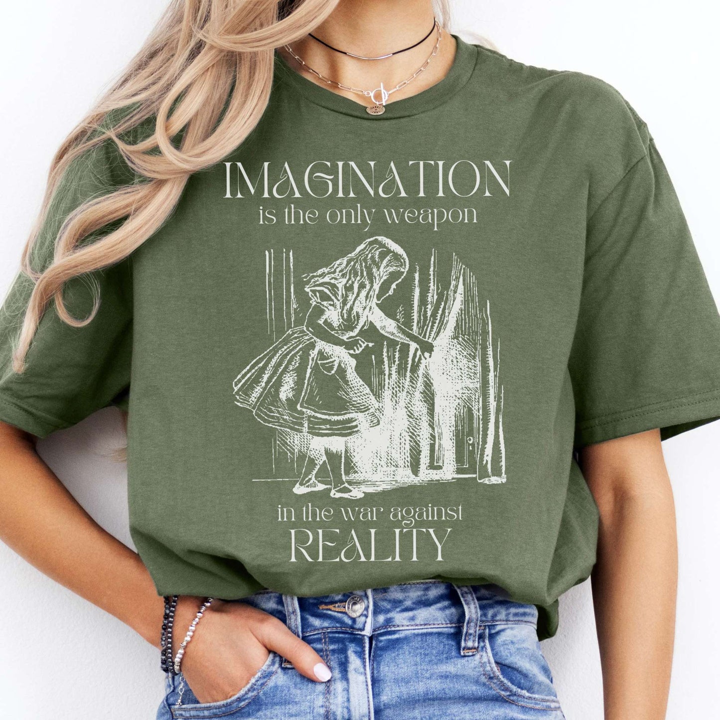 T-Shirt Imagination is the Only Weapon in the War Against Reality T-Shirt The Mystic Eden