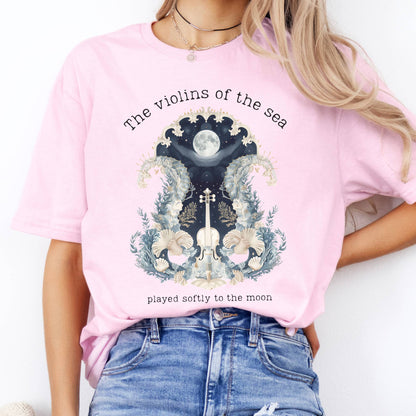 T-Shirts The Violins of the Sea Played Softly to the Moon T-Shirt The Mystic Eden