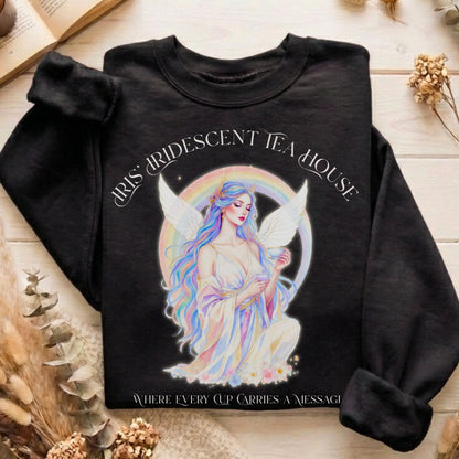 Sweatshirt Black / S Iris’ Iridescent Tea House Mythology Sweatshirt The Mystic Eden