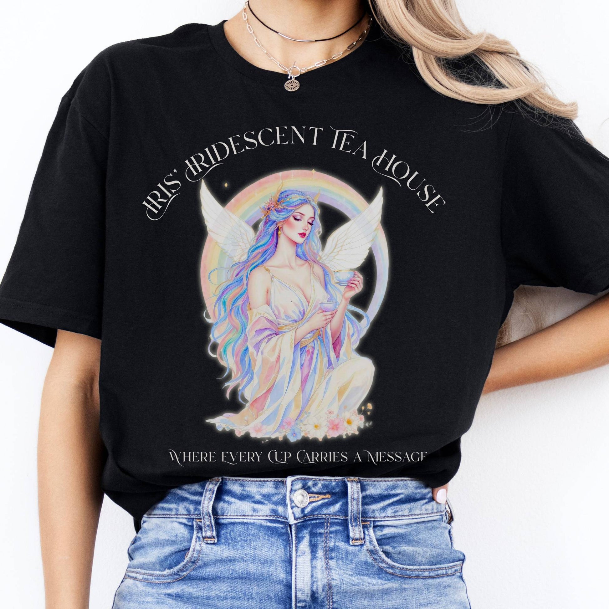 T-Shirts Iris’ Iridescent Tea House Mythology T-Shirt The Mystic Eden
