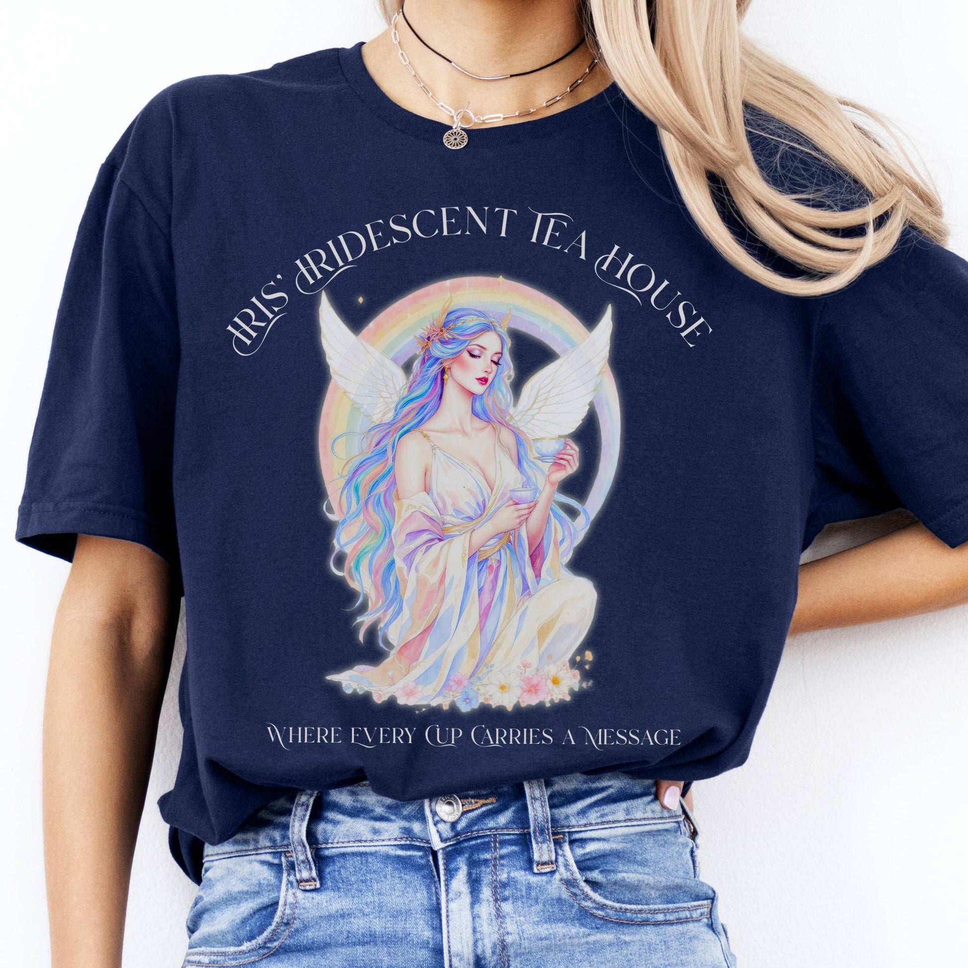 T-Shirts Iris’ Iridescent Tea House Mythology T-Shirt The Mystic Eden