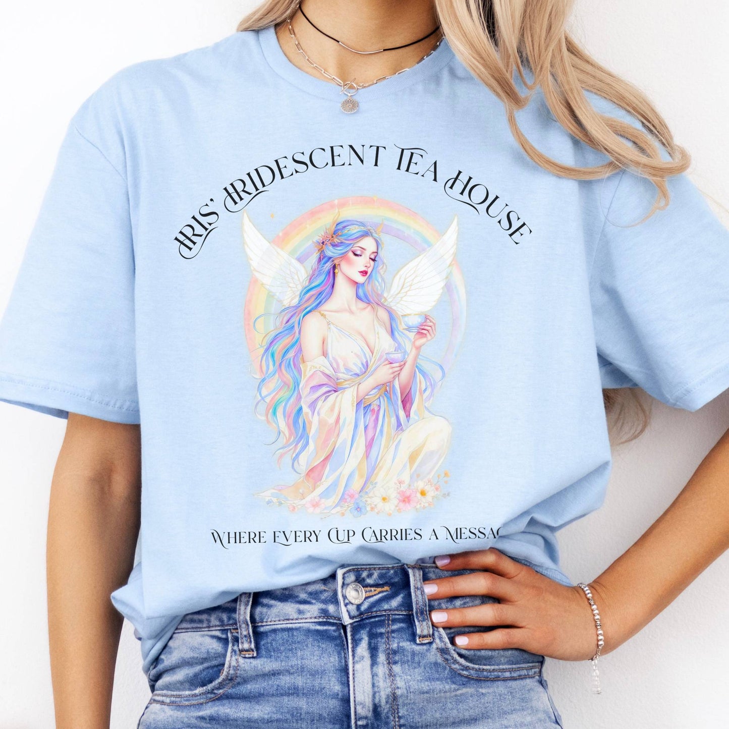 T-Shirts Iris’ Iridescent Tea House Mythology T-Shirt The Mystic Eden