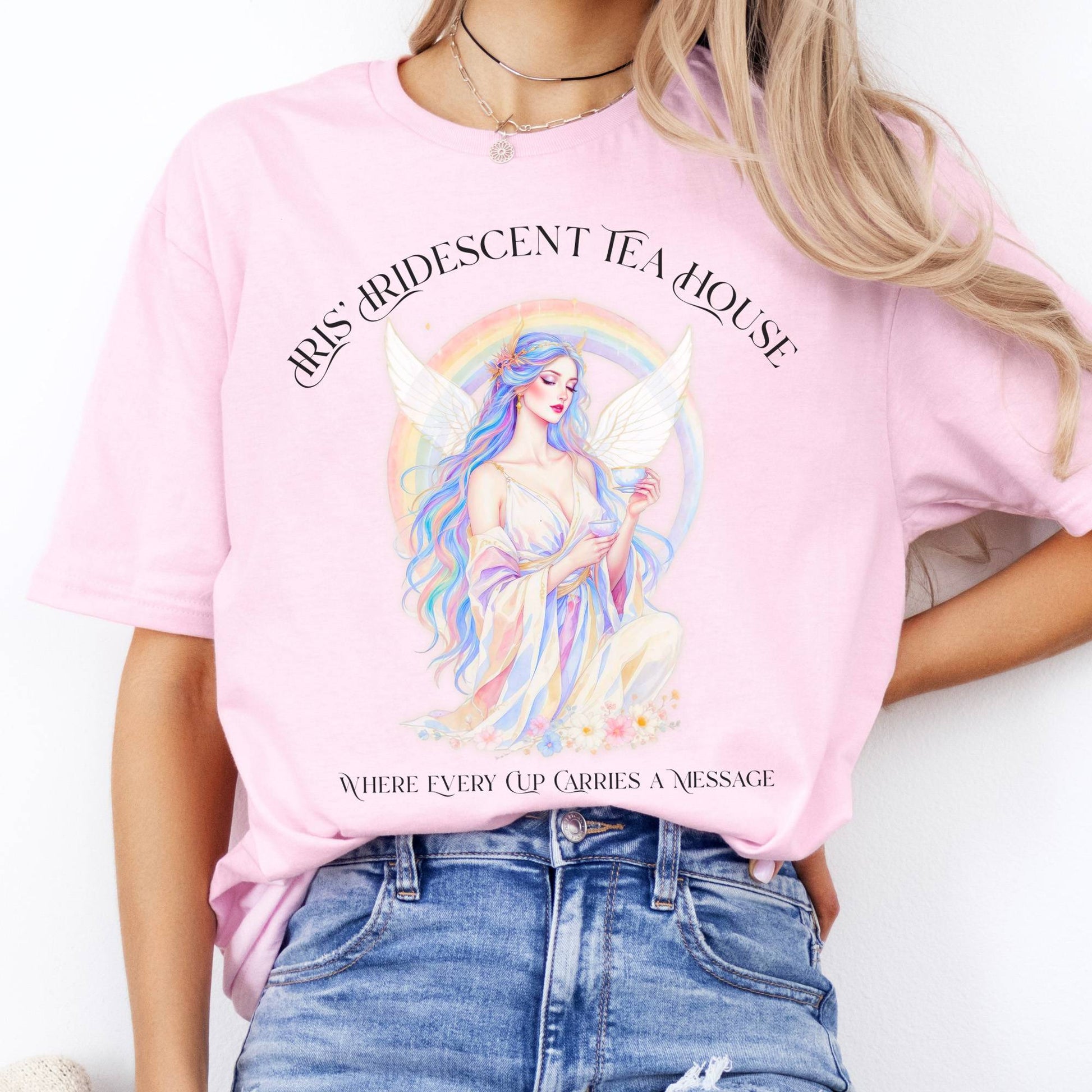 T-Shirts Iris’ Iridescent Tea House Mythology T-Shirt The Mystic Eden
