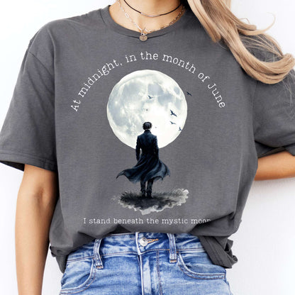T-Shirts Beneath The Mystic Moon Edgar Allan Poe T-Shirt The Mystic Eden