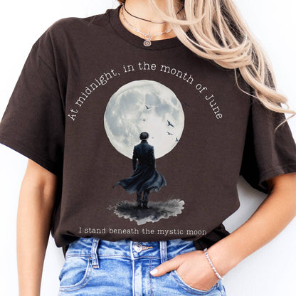 T-Shirts Beneath The Mystic Moon Edgar Allan Poe T-Shirt The Mystic Eden