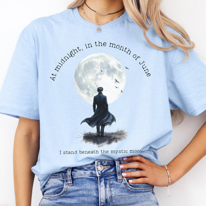 T-Shirts Beneath The Mystic Moon Edgar Allan Poe T-Shirt The Mystic Eden