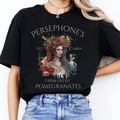 T-Shirt Persephone's Farm Fresh Pomegranates T-Shirt The Mystic Eden