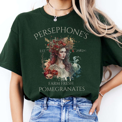 T-Shirt Persephone's Farm Fresh Pomegranates T-Shirt The Mystic Eden