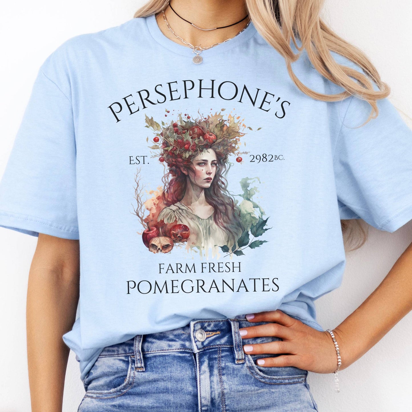 T-Shirt Persephone's Farm Fresh Pomegranates T-Shirt The Mystic Eden