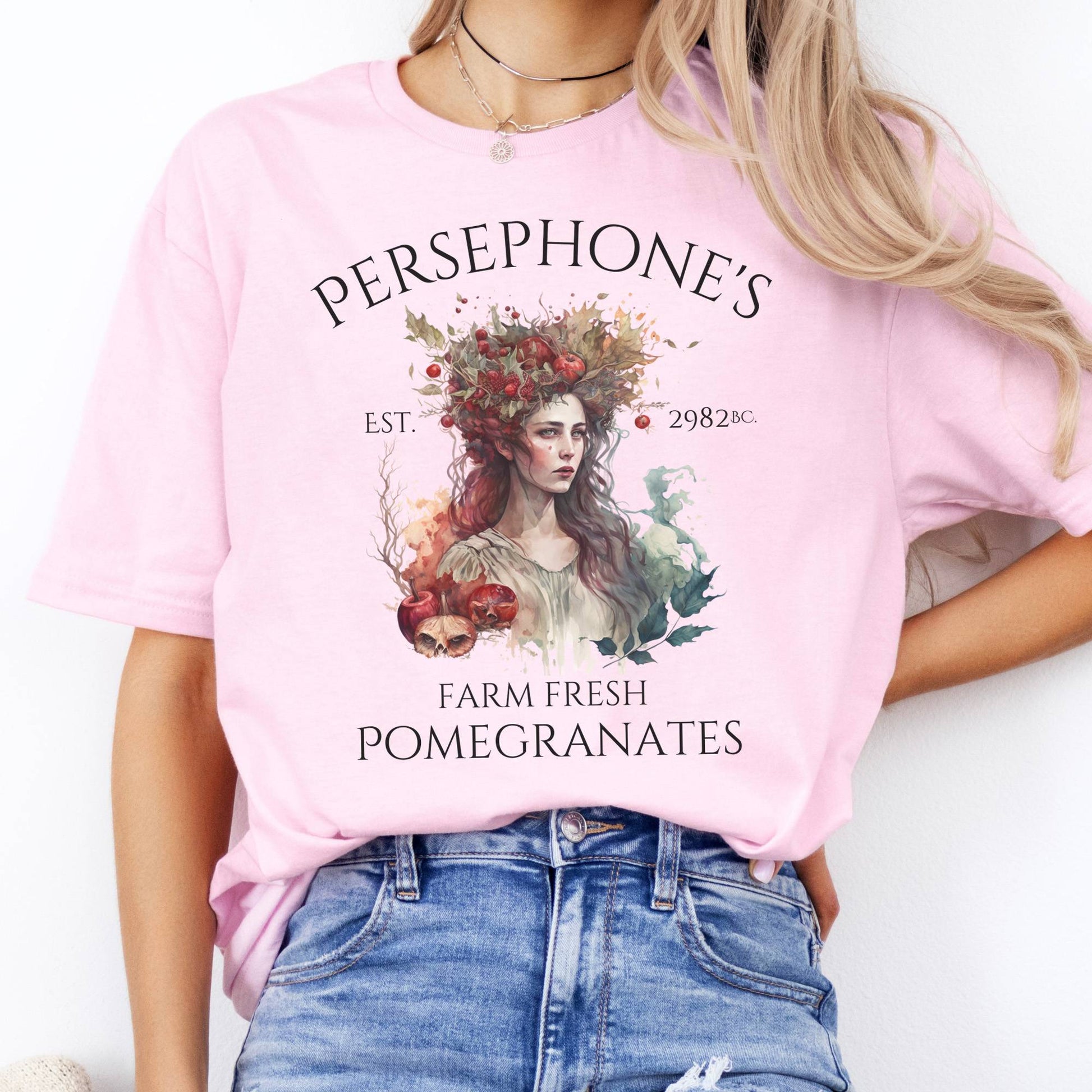 T-Shirt Persephone's Farm Fresh Pomegranates T-Shirt The Mystic Eden