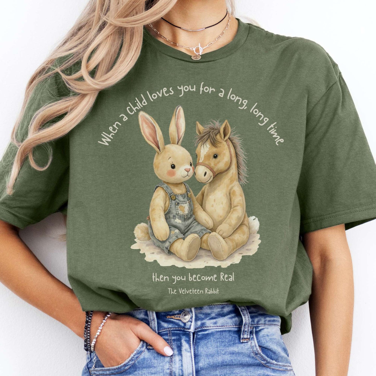 T-Shirt You Become Real The Velveteen Rabbit T-Shirt The Mystic Eden