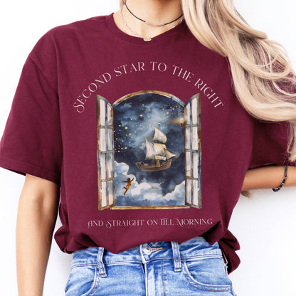 T-Shirts Second Star to the Right Peter Pan T-Shirt The Mystic Eden