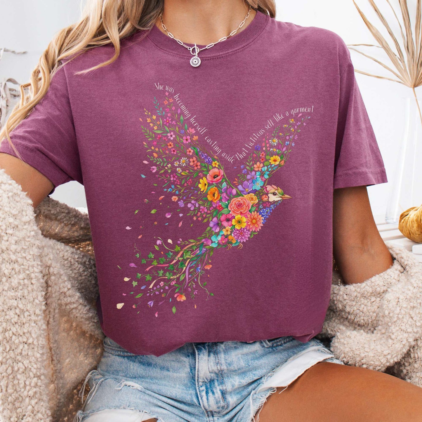 T-Shirt Berry / S She Was Becoming Herself Kate Chopin T-Shirt The Mystic Eden