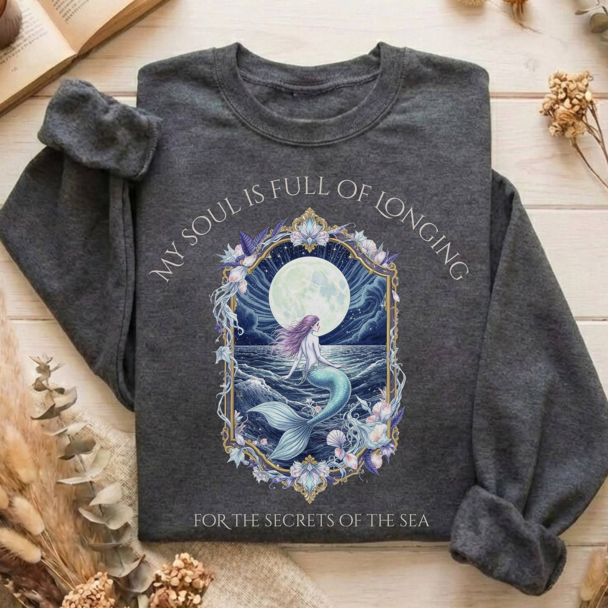 Sweatshirt Dark Heather / S Design 269 Crewneck Sweatshirt The Mystic Eden