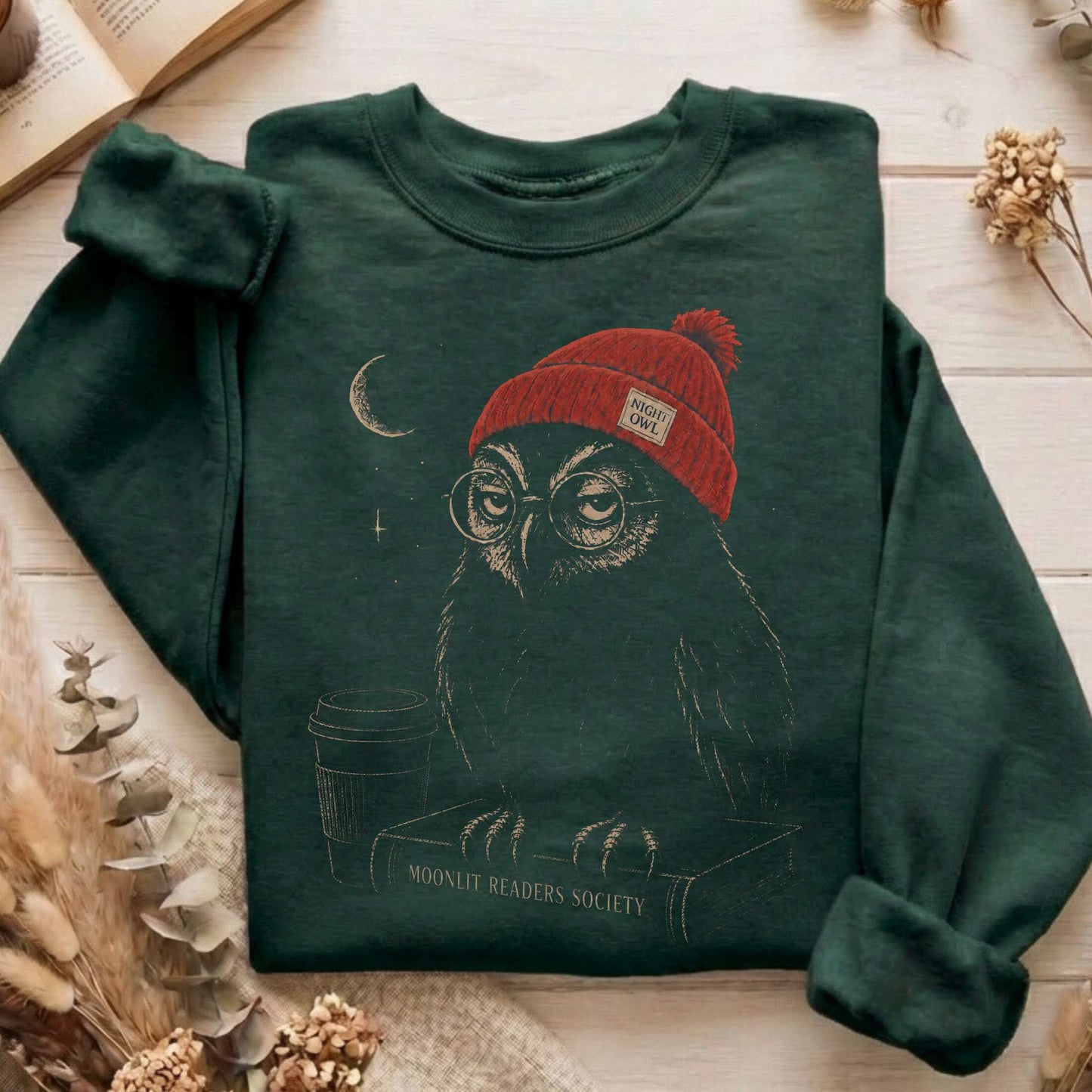 Moonlit Readers Society Night Owl Sweatshirt