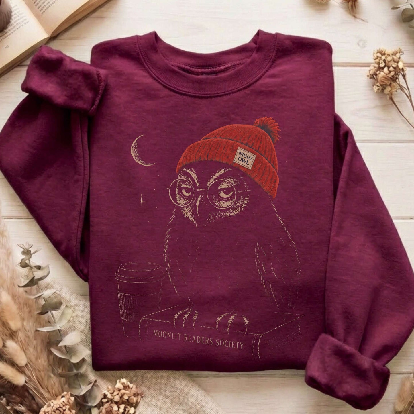 Moonlit Readers Society Night Owl Sweatshirt