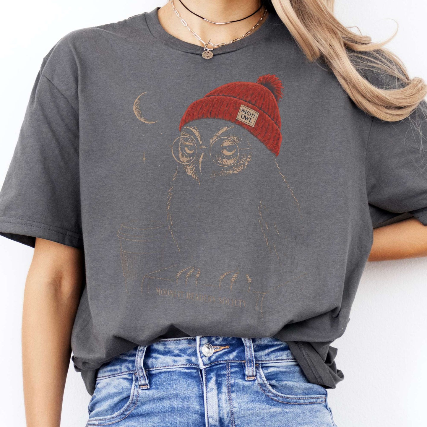 Moonlit Readers Society Night Owl T-Shirt