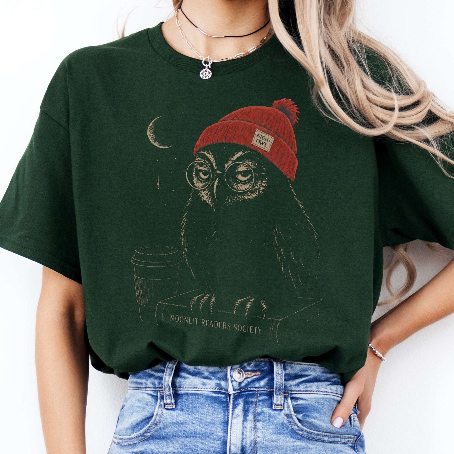 Moonlit Readers Society Night Owl T-Shirt